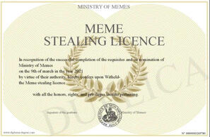 Meme Stealing License